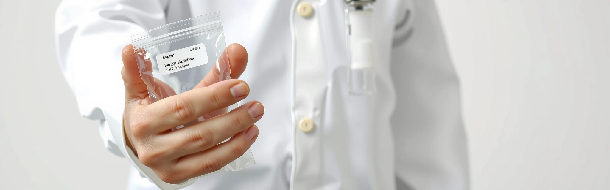 Prelievo di campione per test di laboratorio.