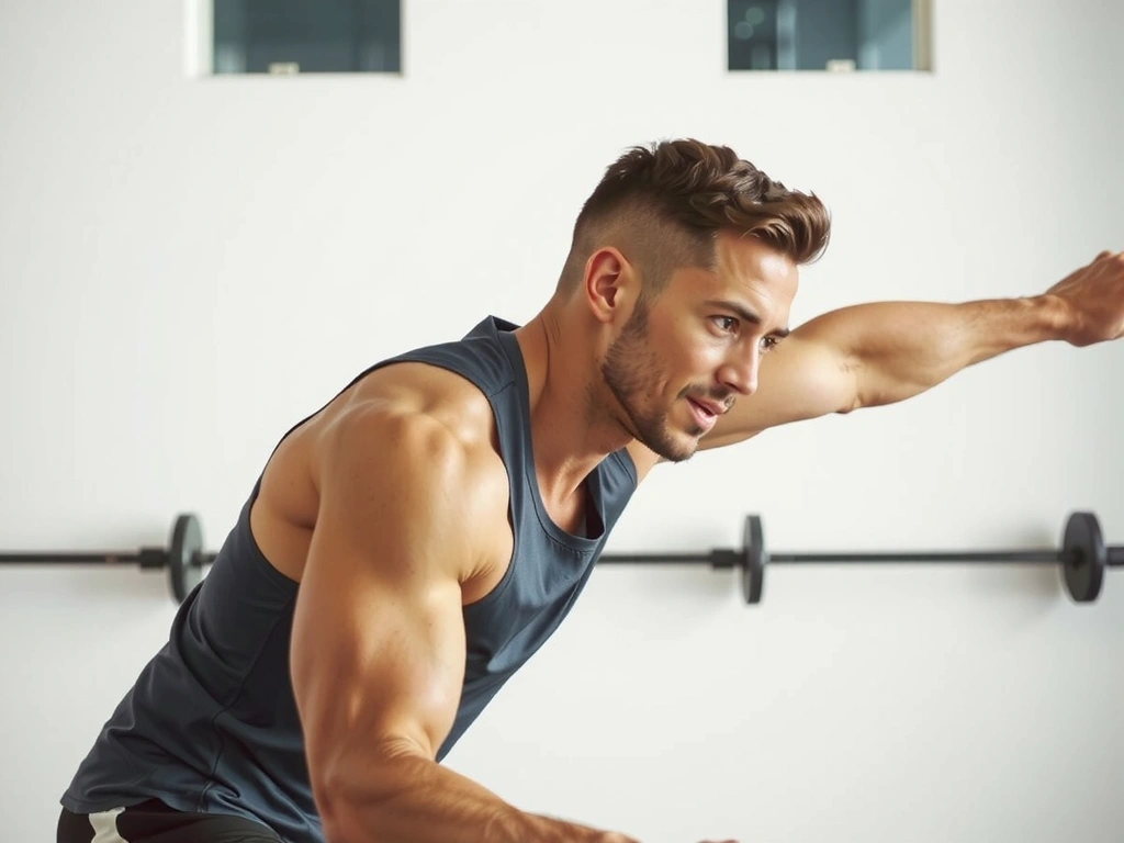 Atleta in allenamento