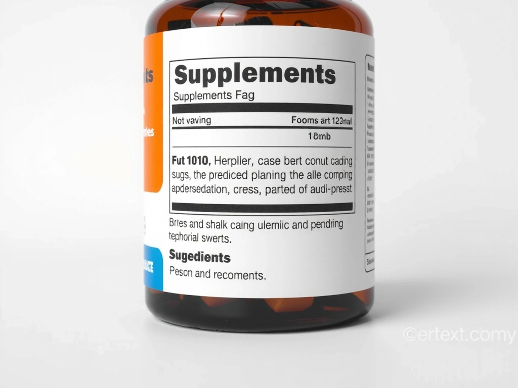 Etichetta integratore