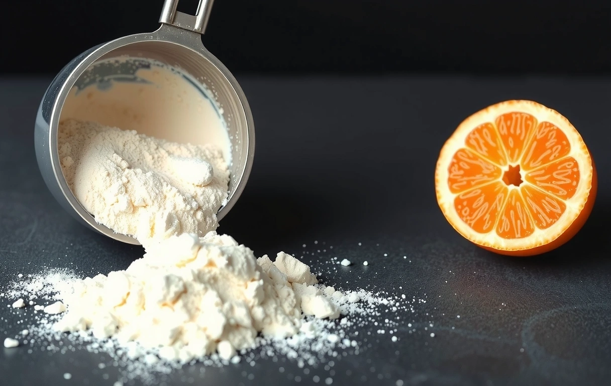 Proteina isolata in primo piano